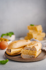 Spanish potato omelette sandwich