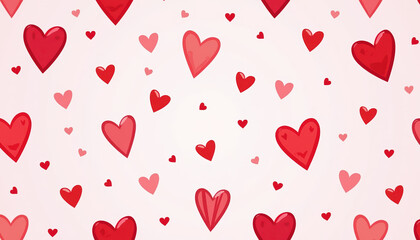 Card with hearts, valentine's day background.