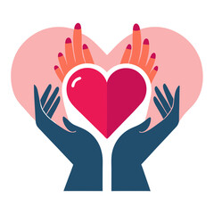 Obraz premium heart in hands