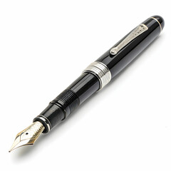Naklejka premium An ink pen is a writing instrument that uses liquid ink to write
