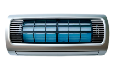 air conditioner remote control isolated on white background 