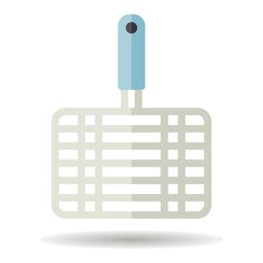 Barbecue, grill steel grid vector isolated icon