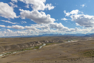 Kyzyl Chin valley, also called as Mars valley. Near Chagan Uzun village, Altai republic, Russia