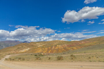 Kyzyl Chin valley, also called as Mars valley. Near Chagan Uzun village, Altai republic, Russia