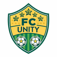 A soccer shield or football badge crest graphic, representing team