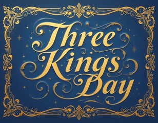 Three Kings' Day Typography Art
