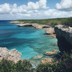 Fototapeta premium Coastline views of Curacao