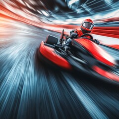 Thrilling speedway karting