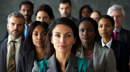 Obraz premium diverse team, diversity in work teams, diversity in the corporate world
