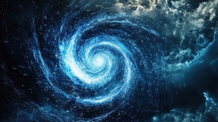 Majestic Spiral: Captivating Forces of Nature's Primal Dance