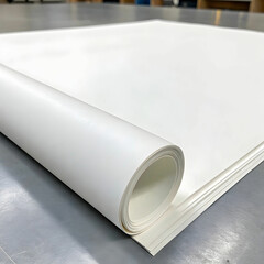 White paper, a smooth, blank sheet often used for writing, printing