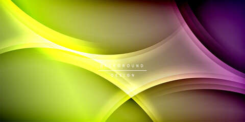 Expressive poster with shadow lines. Features technology, minimalist, and business themes, bright vibrant color schemes