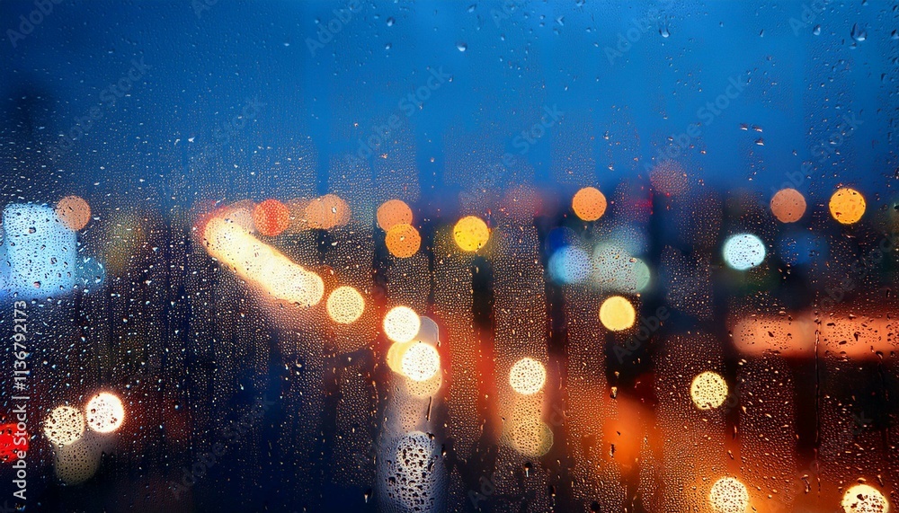 Canvas Prints rain drops on the window