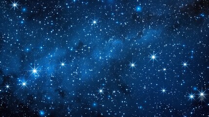 Naklejka premium A Starry Night Sky With Twinkling Stars And Cosmic Dust