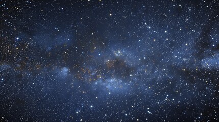 Fototapeta premium A Night Sky Filled with Stars and Nebulas A Cosmic Canvas of Wonder