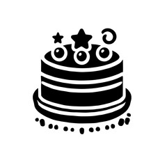 festive cake icon 