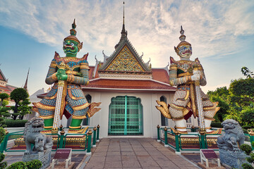 Majestic Thailand Temple with Intricate Golden Architecture and Peaceful Surroundings