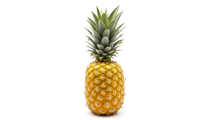 Fototapeta premium A fresh pineapple isolated on white background