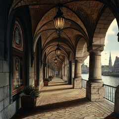 Arcade near Alster, Hamburg