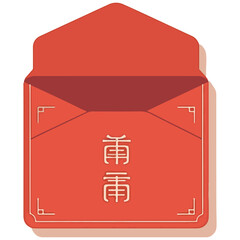 Traditional Res Envelope Vector Design for Chhinese New Year and Celebrations