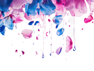 paint drips, isolated on a transparent background, emphasizing the smooth texture and vibrant color, perfect for artistic, creative, or design-themed visuals.