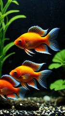 Fototapeta premium goldfish in aquarium