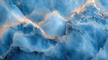A close-up view of blue and white marble-like textures with intricate patterns.