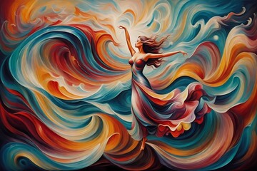 abstract background with swirls