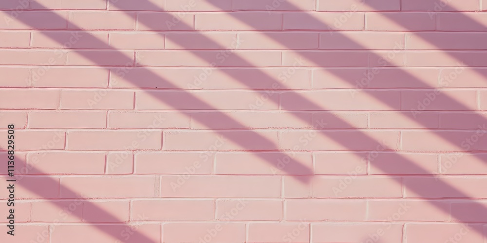 Aufkleber Bright brick pattern showcases clean shadows and contrasting colors in a captivating visual display