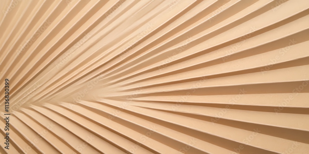 Leinwandbilder Brightly colored cardboard texture with clean shadows creating dynamic patterns and depth