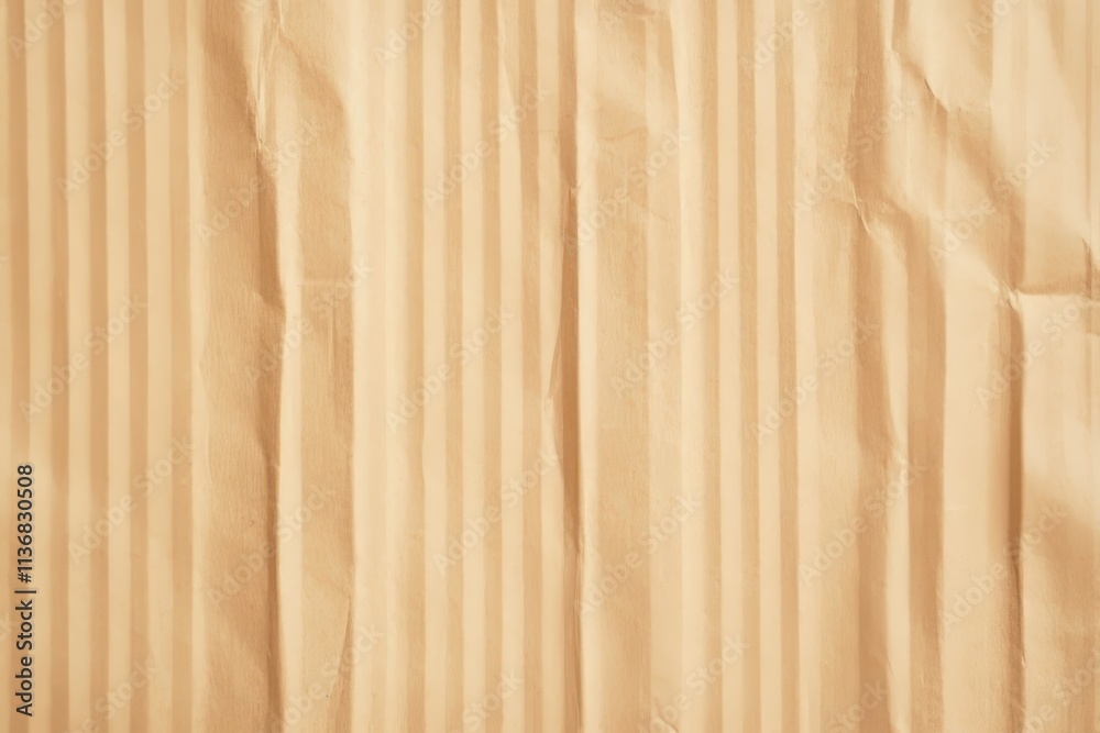Poster textured pattern of corrugated cardboard showcasing natural creases and lines for design purposes
