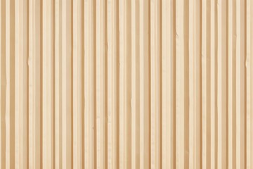 Fototapeta premium Unique pattern texture of corrugated cardboard showcasing vertical lines and grooves in a natural color tone
