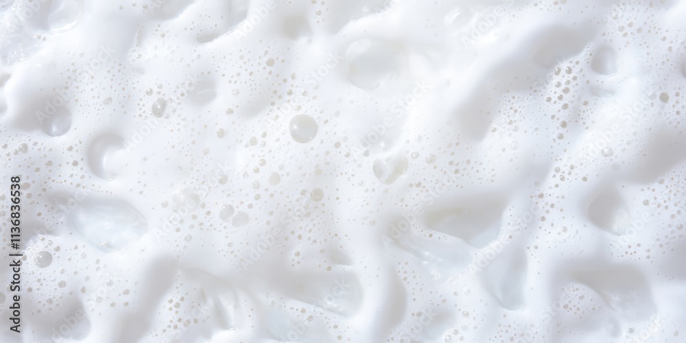 Aufkleber frothy sea foam texture with bright colors and clean shadows creating a vibrant coastal atmosphere