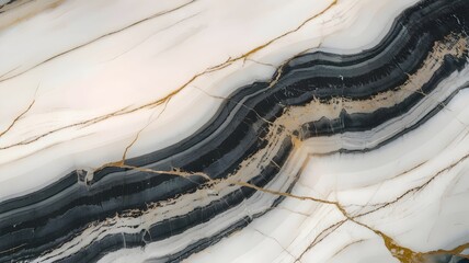 Magnificent White Marble with Gold and Gray Highlights