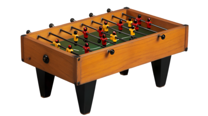 Classic Wooden Foosball Table Game  Retro Fun  Indoor Game  Tabletop Soccer