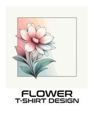 Flower Vector T Shirt Design