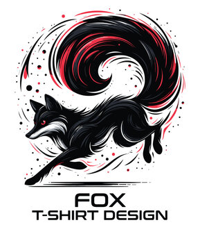 Fox Vector T Shirt Design
