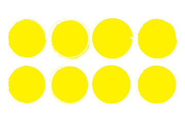 Circle grunge stamp set. Round vector isolated on white background. Turquoise stamp vector. Collection for grunge badge, seal, ink and stamp design template. Round grunge hand drawn circle shape