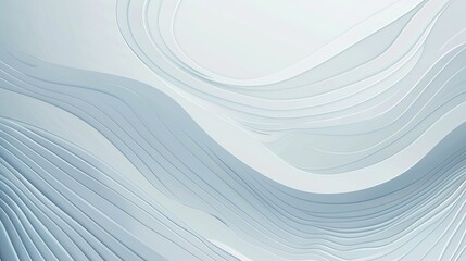 Abstract design featuring flowing lines and curves in soft blue tones.