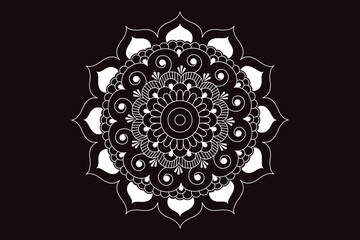 Luxury mandala flower design 