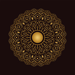 Mandala Flower Design in Gradient color