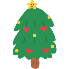 cartoon christmas tree