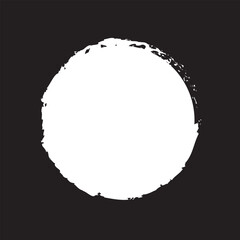 white circle line hand drawn