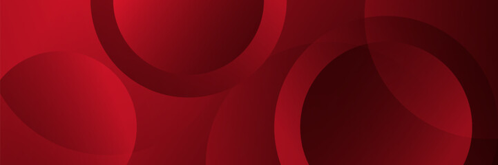 Abstract red background with circles. Applicable for gift card, Poster on wall poster template, EPS 10