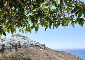 whitewashed houses of Astypalaia, a greek island