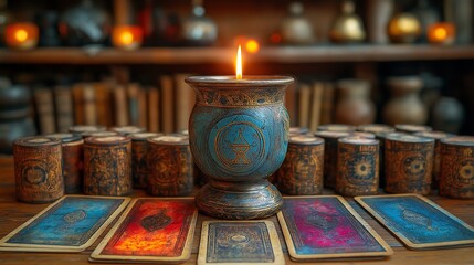 Fortune-telling tarot ritual