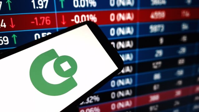 Konskie, Poland - December 14, 2024: Taiwan Cooperative Financial company logo displayed on mobile phone