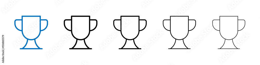 Poster achievement icon outline vector logo for web ui