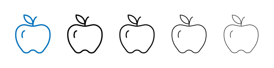 Apple icon Outline vector logo for web ui