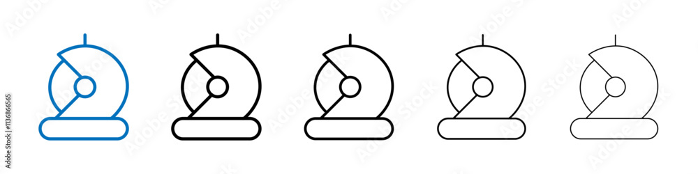 Poster Astronaut or cosmonaut icon Outline vector logo for web ui